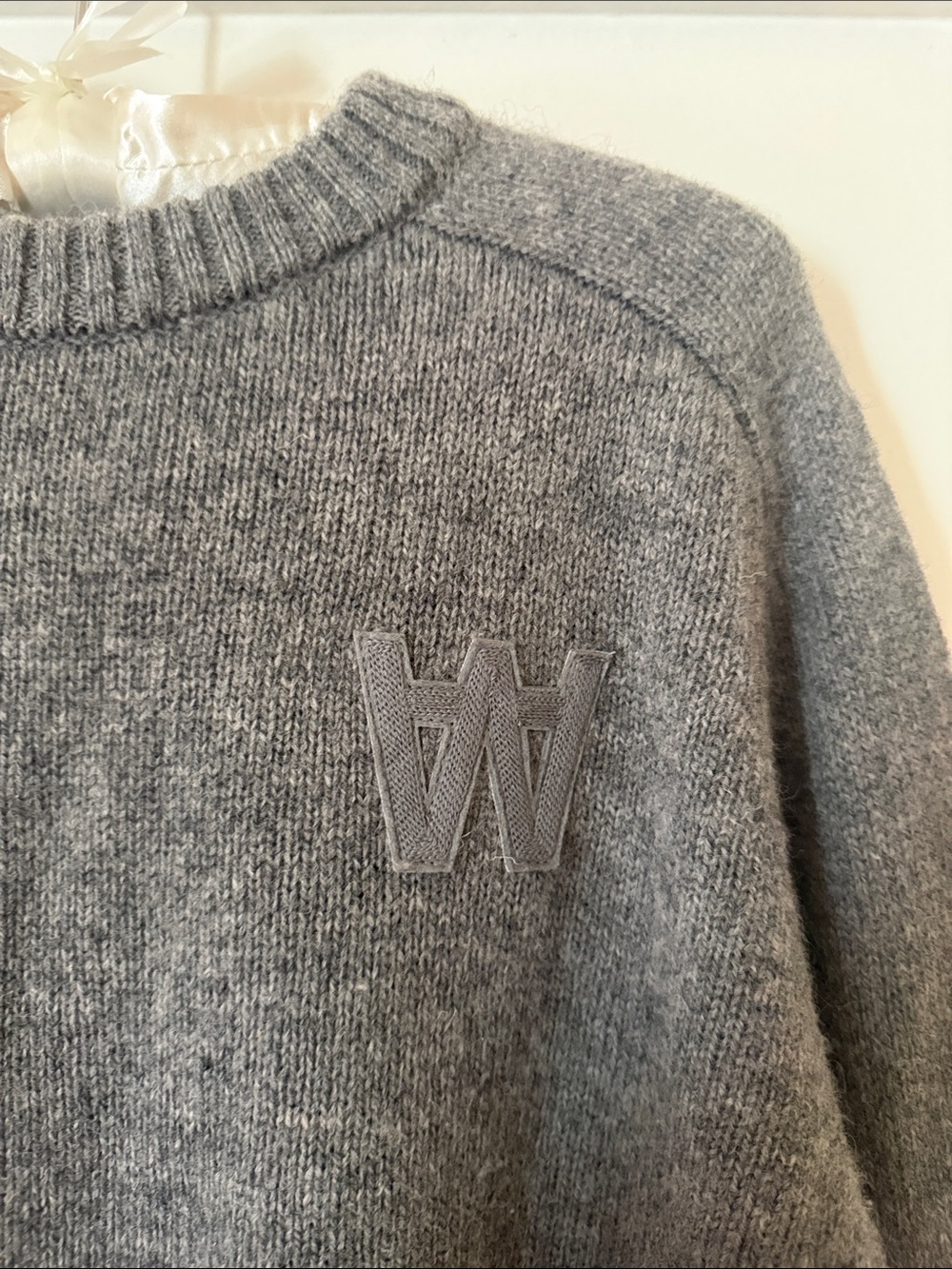 Wood Wood Copenhagen unisex Gray Crewneck Sweater - Picture 3 of 8